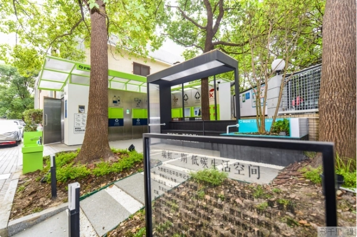 上海市瑞虹二期小區(qū)的低碳生活空間。本報(bào)記者 邢千里攝